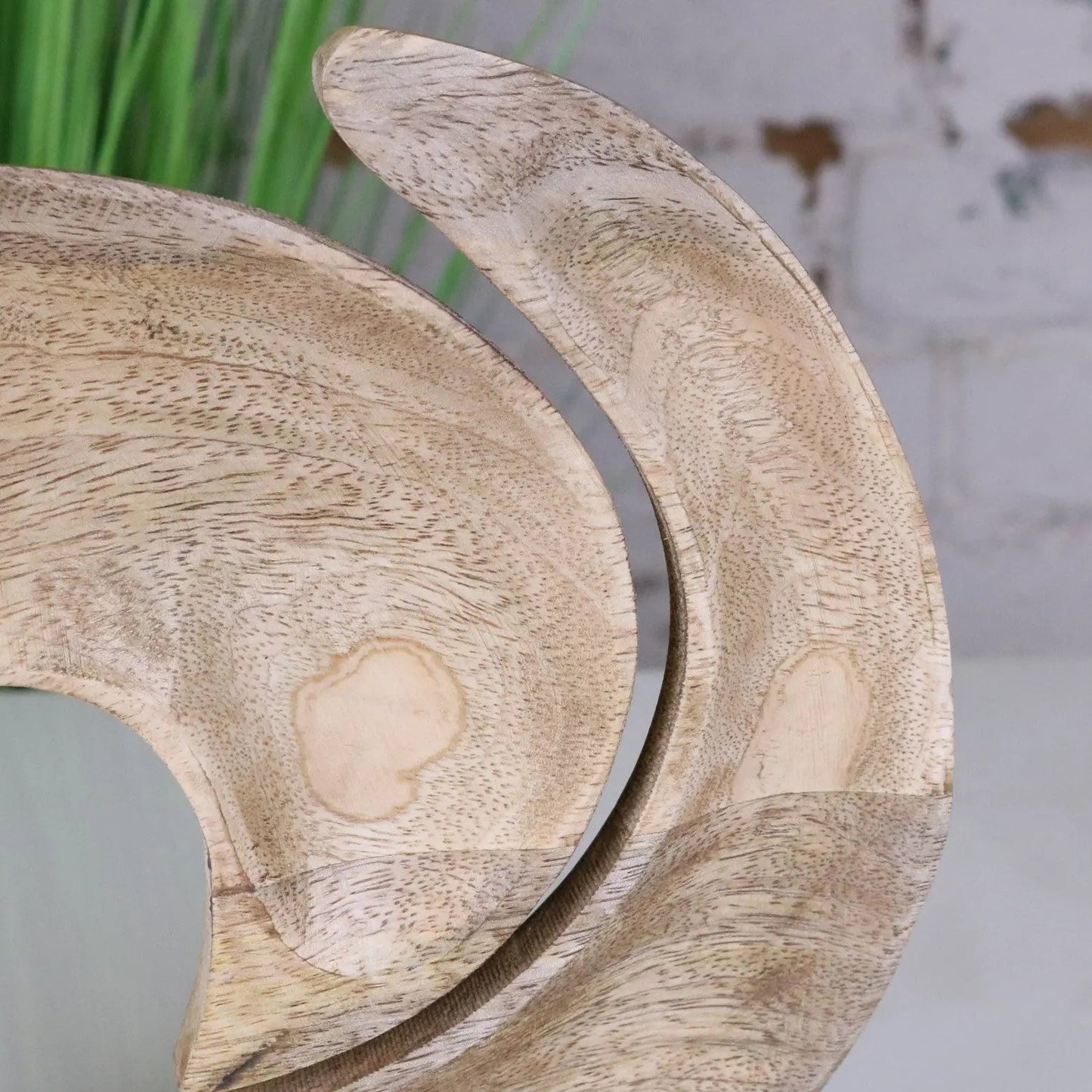 Zayana Swirl Mango Wood Serving Dish