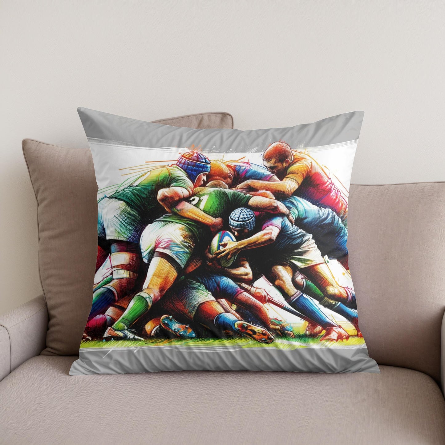 Scrum Sketch Cotton Cushion
