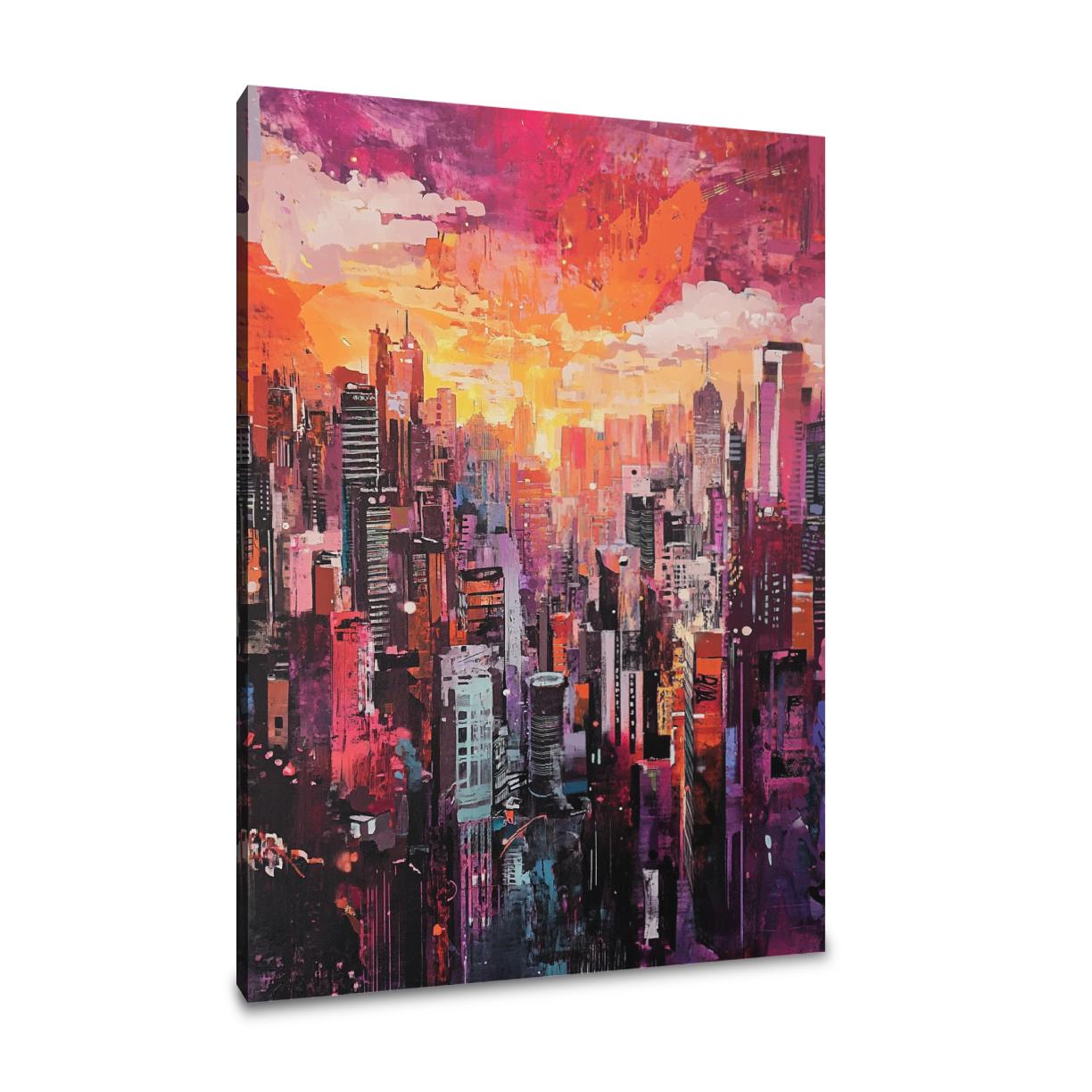 Urban Kaleidoscope Canvas