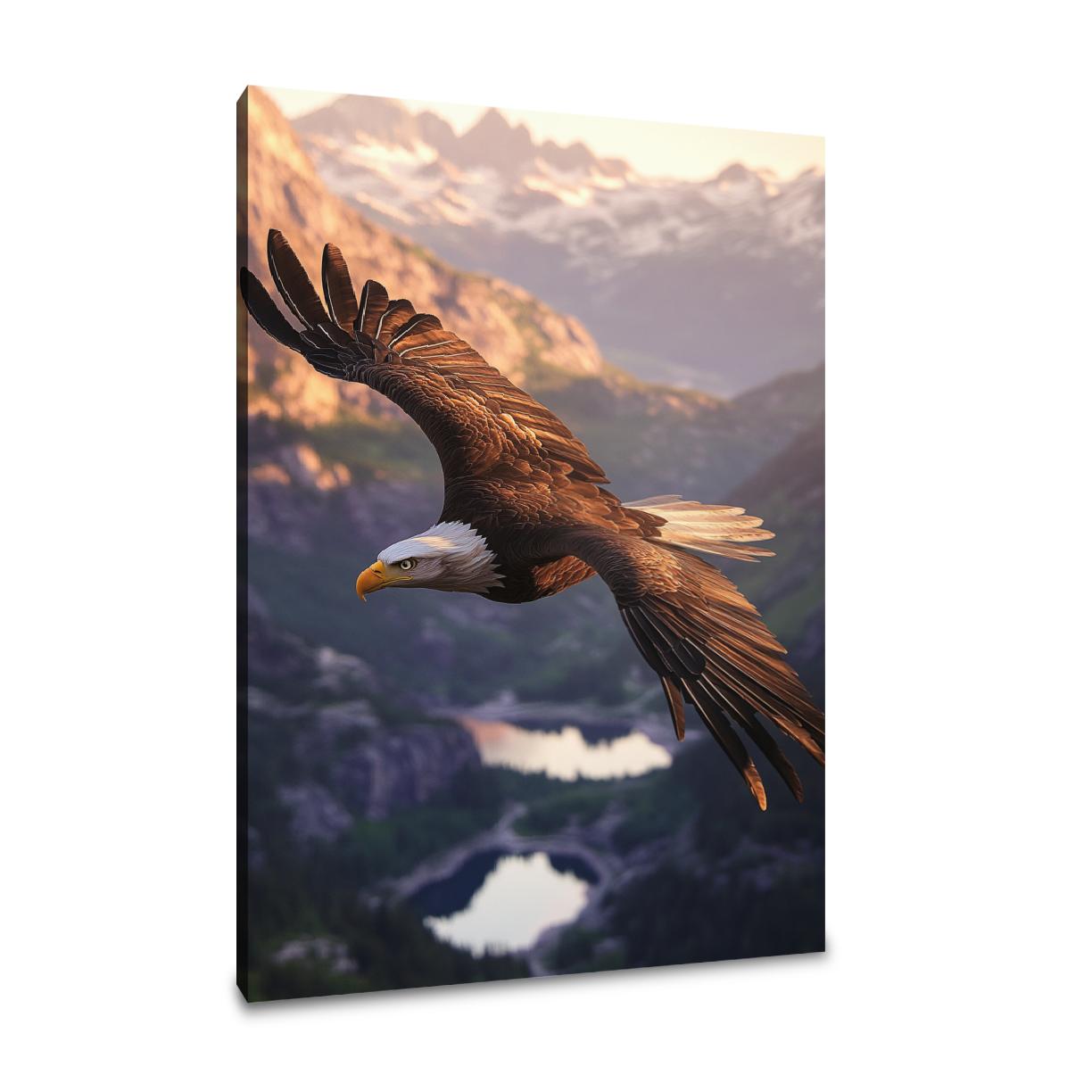 Majestic Eagle Dawn Canvas