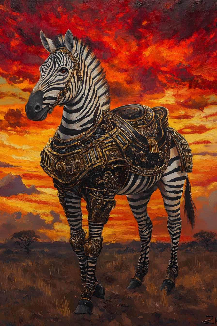 Zebra Majesty Canvas