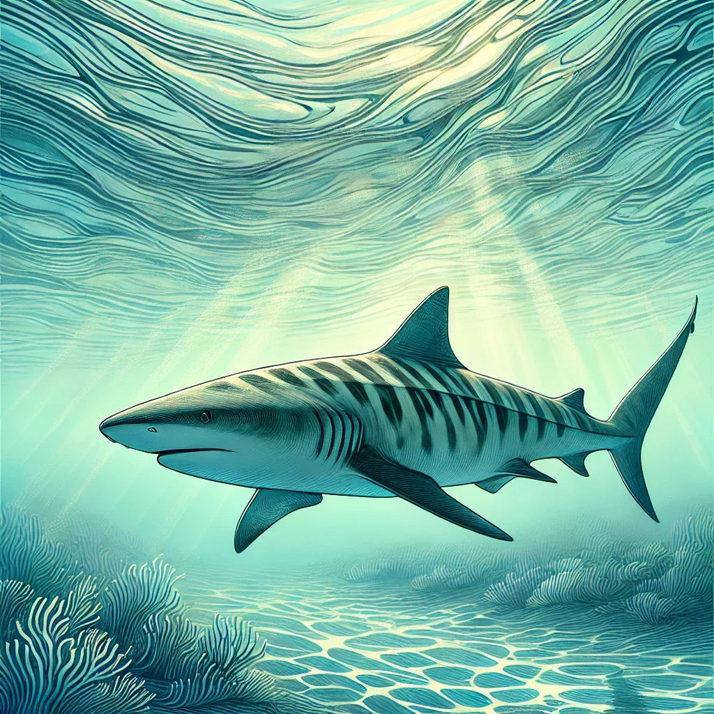 Zebra Shark Serenity Canvas