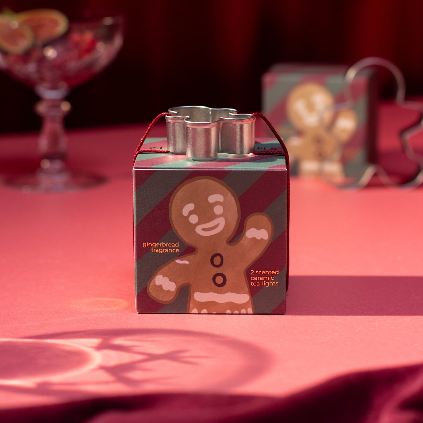 Sparkle Season: Gingerbread Tea Lights (Box of 2) - Gingerbread