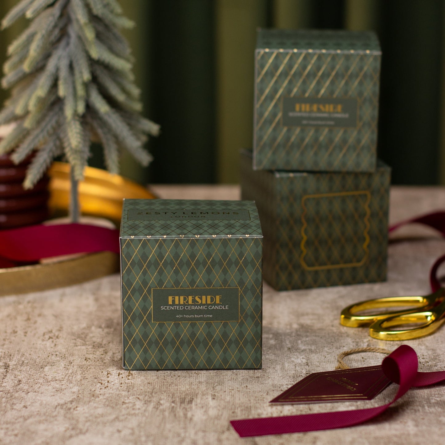 Under the Tree: Olive Fireside Candle - Fireside