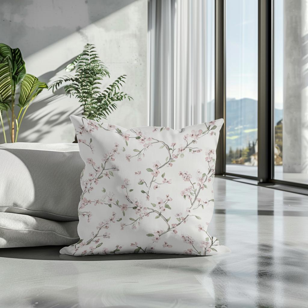 Blossom Drift Cotton Cushion