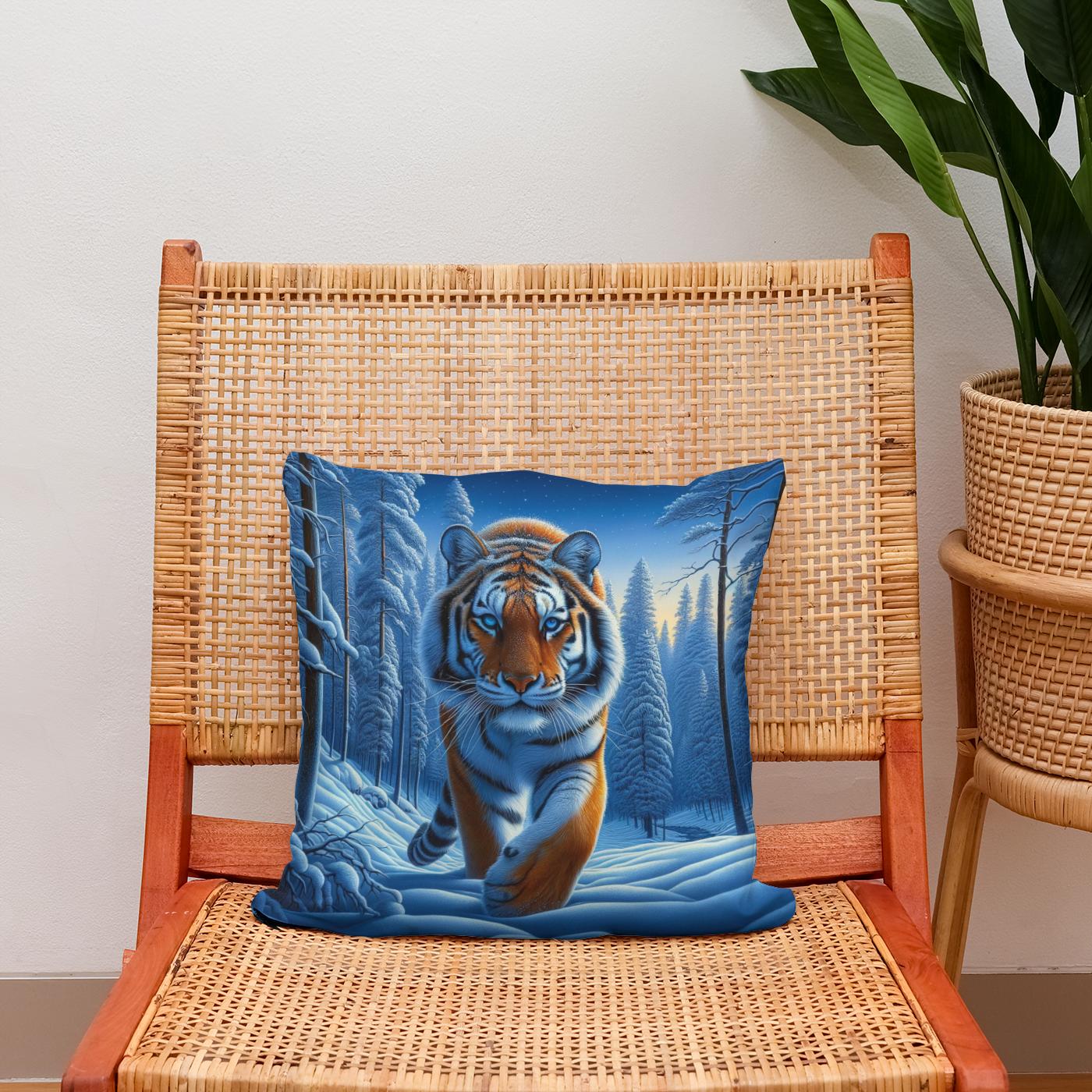 Siberian Solitude Cotton Cushion
