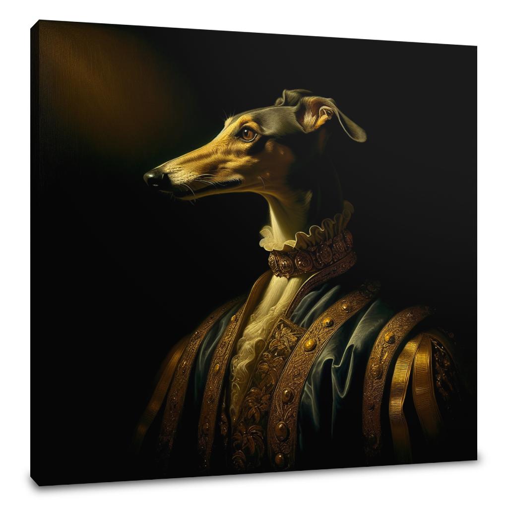 Royal Greyhound Reverie Canvas