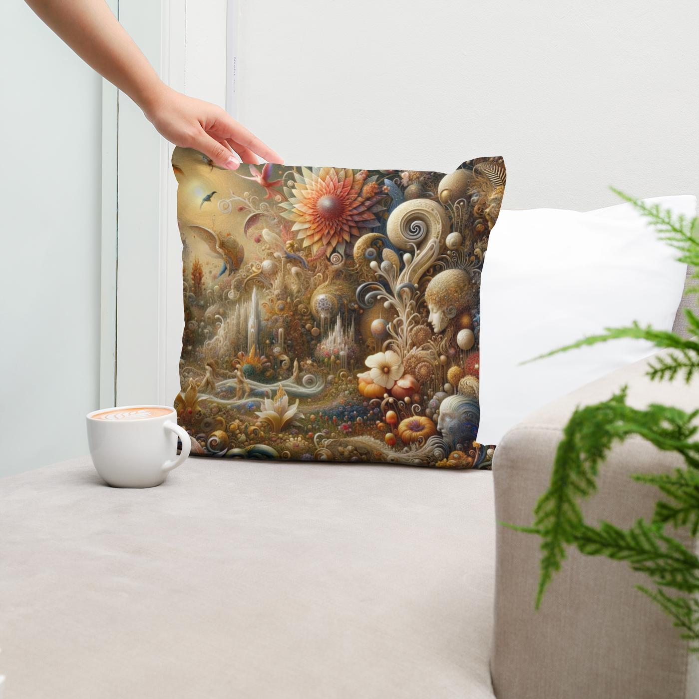 Mystical Garden Dream Cotton Cushion