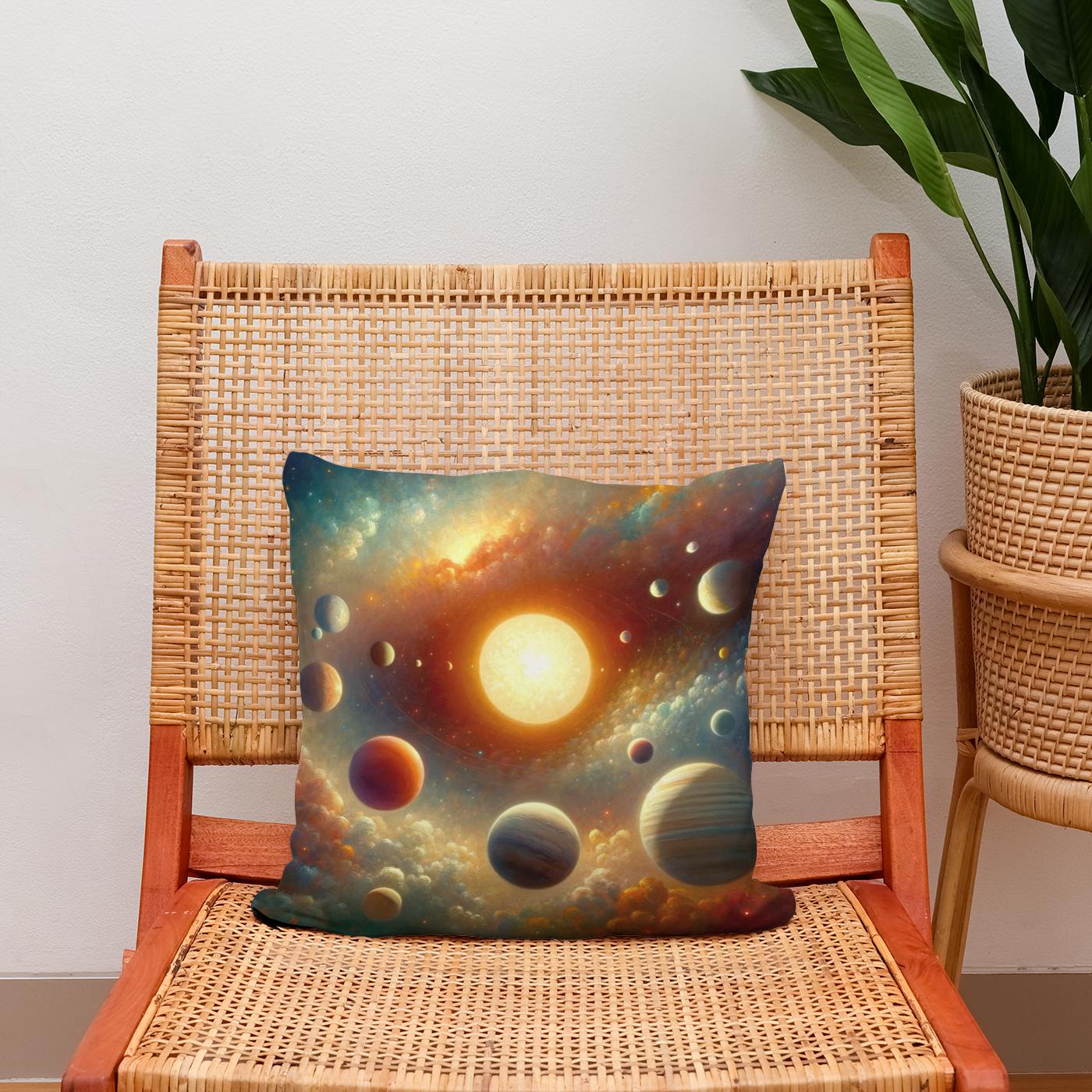Celestial Dance Cotton Cushion