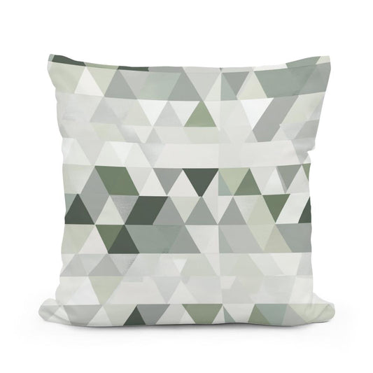 Nordic Triangle Harmony Cotton Cushion