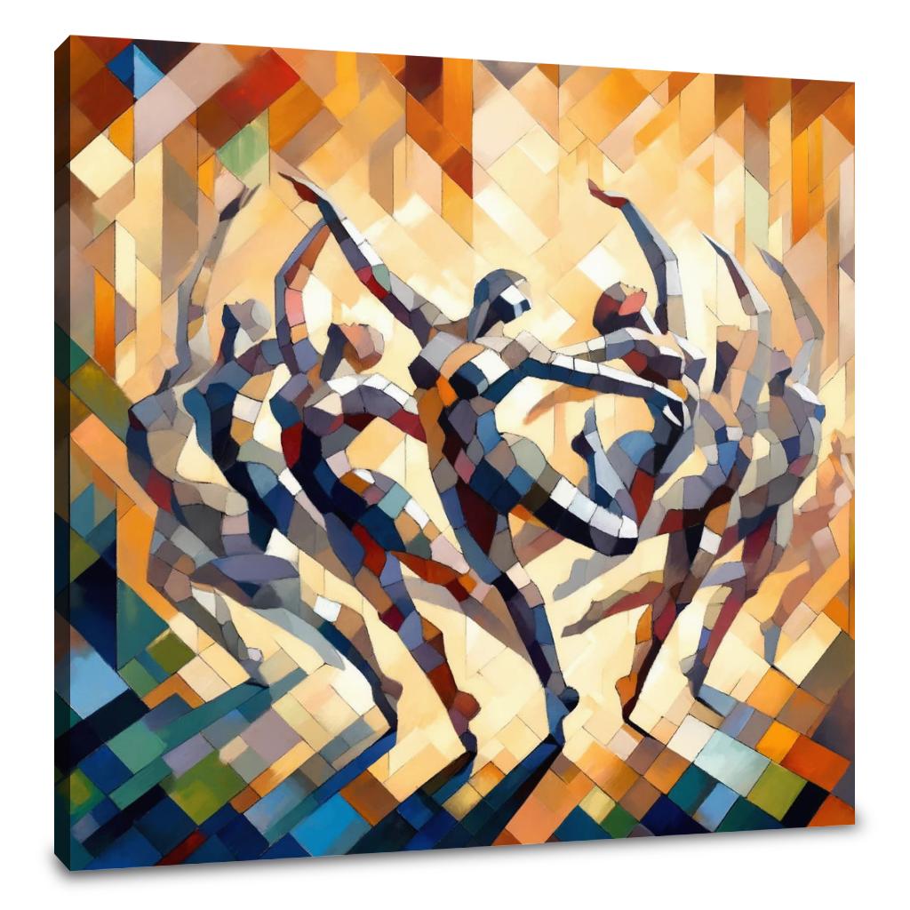 Rhythmic Dance Abstract Canvas