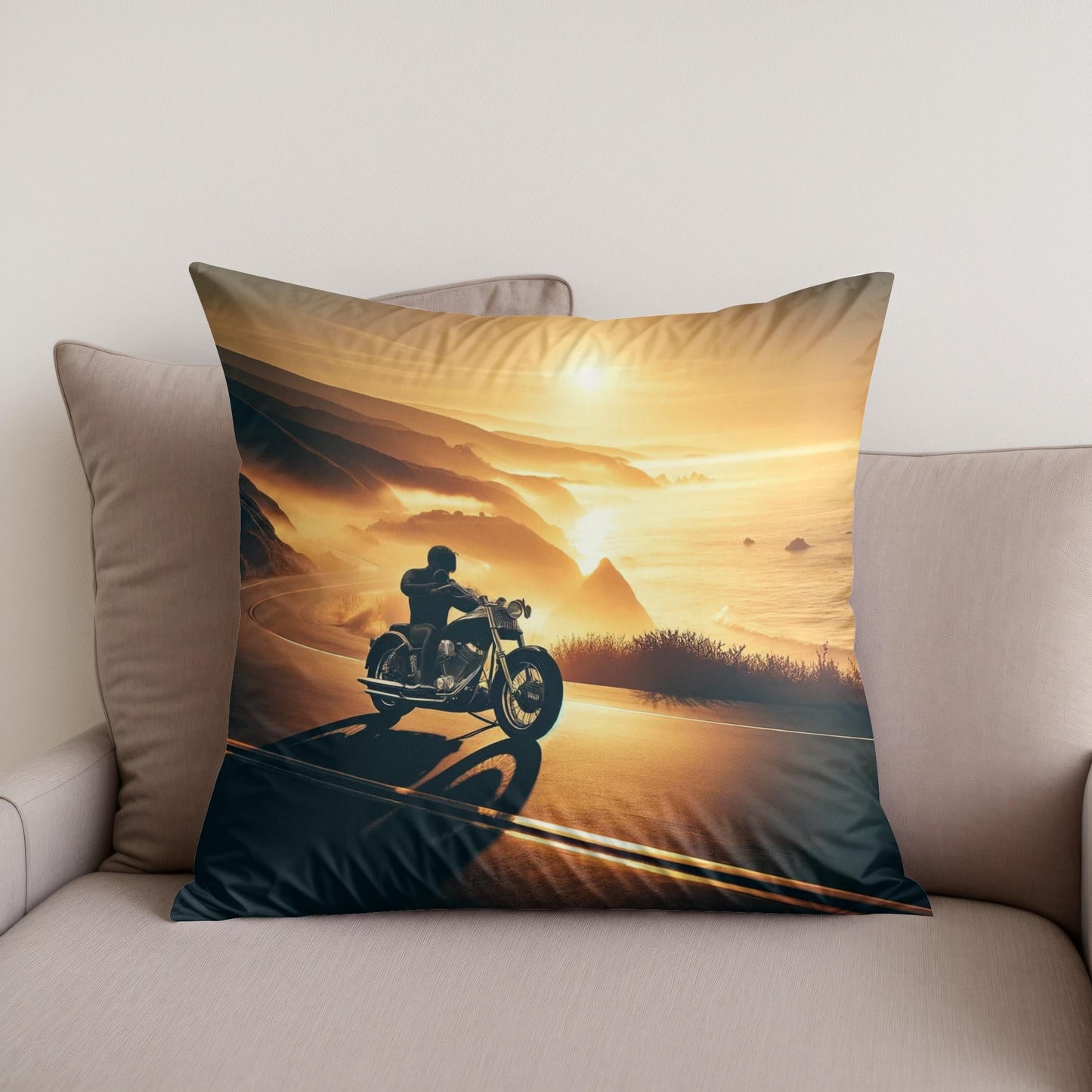 Coastal Freedom Ride Cotton Cushion