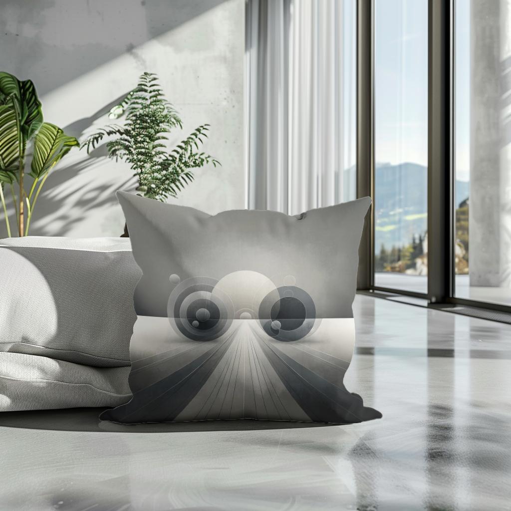Grey Harmony Cotton Cushion