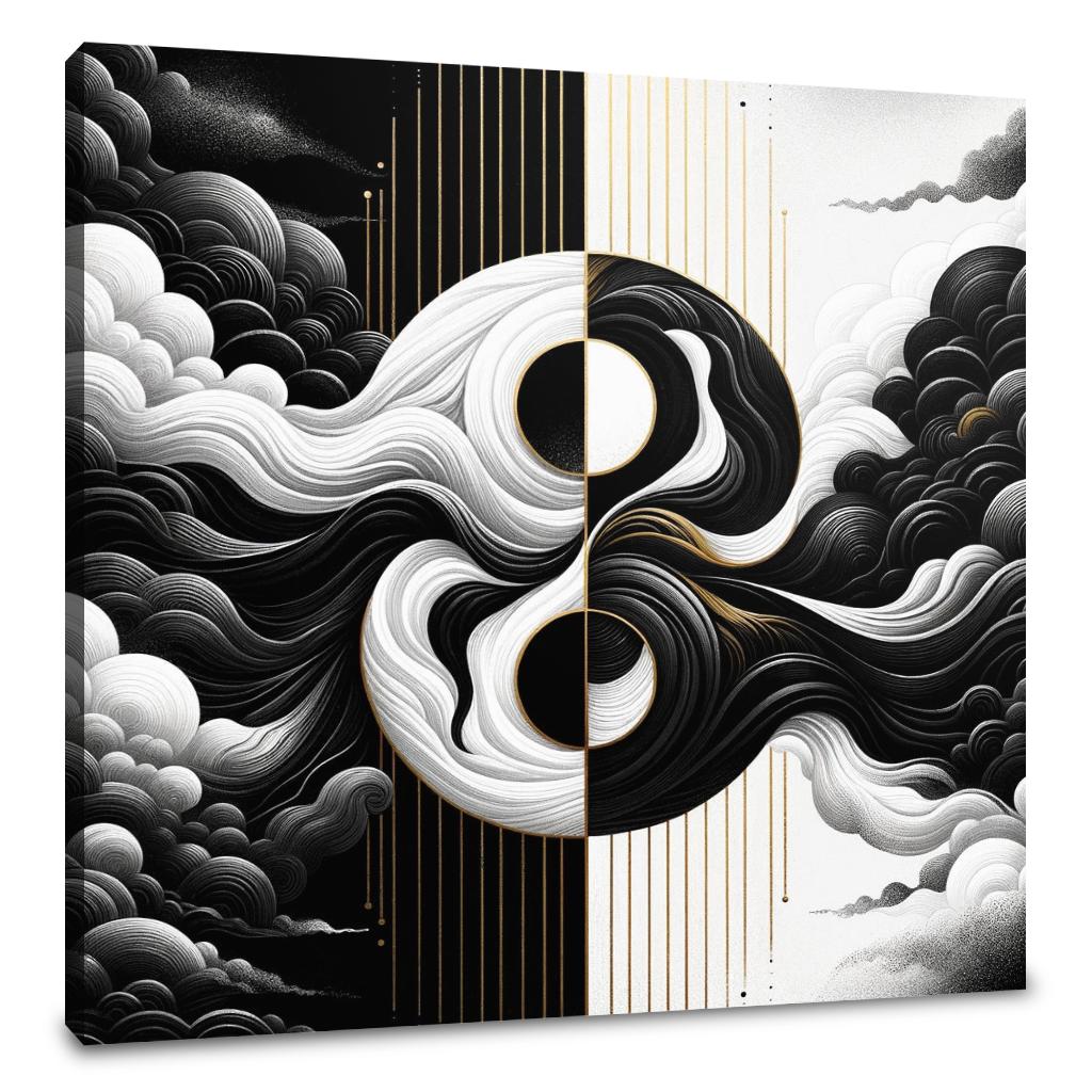 Harmony in Contrast Canvas