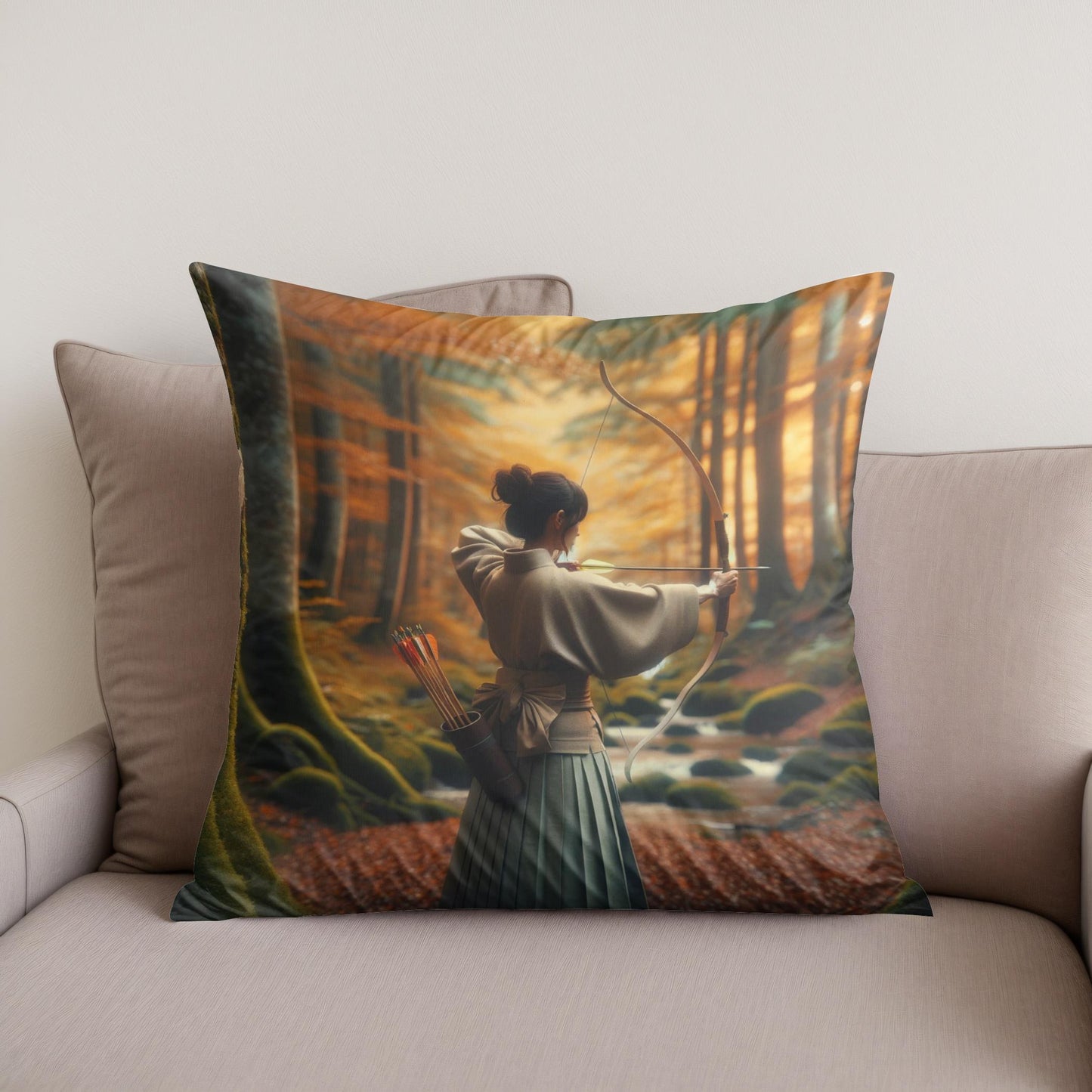 Kyudo Autumn Focus Cotton Cushion