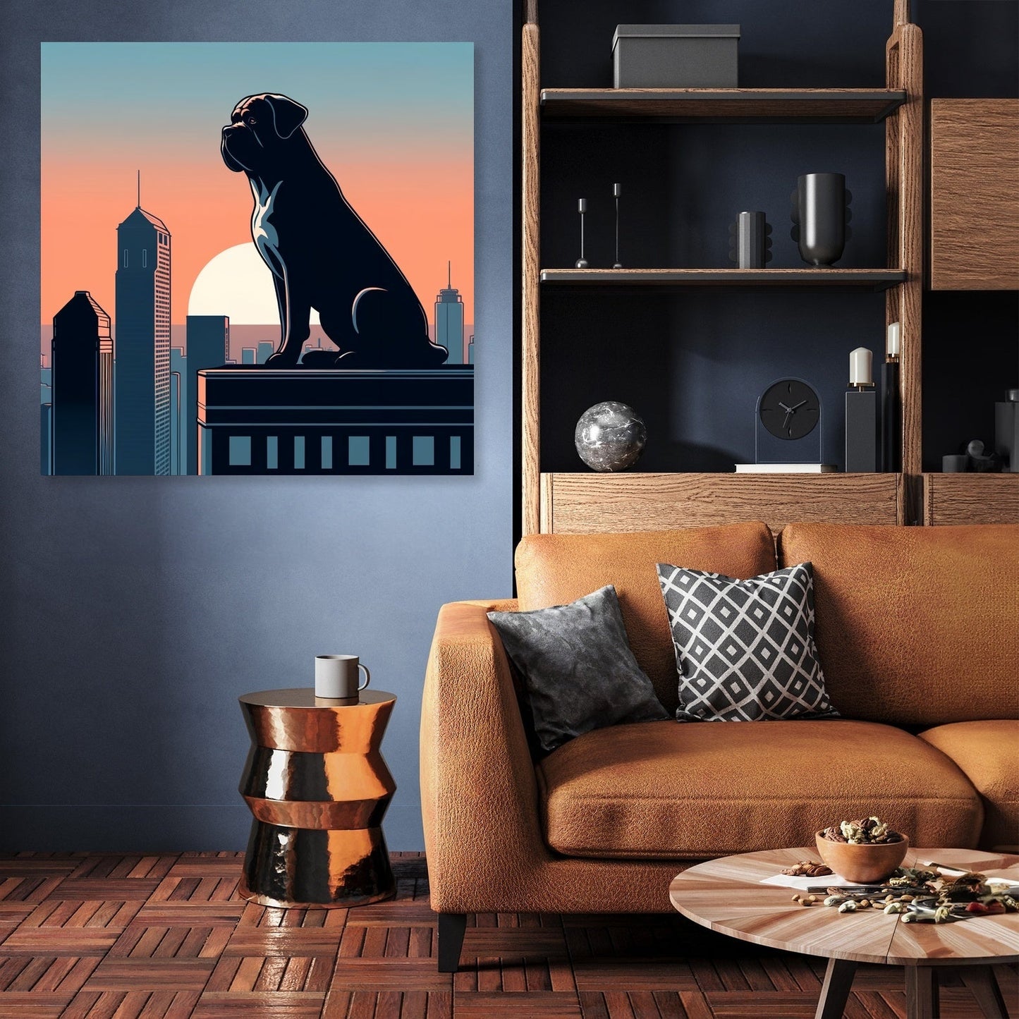 Dawn Sentinel Bullmastiff Canvas