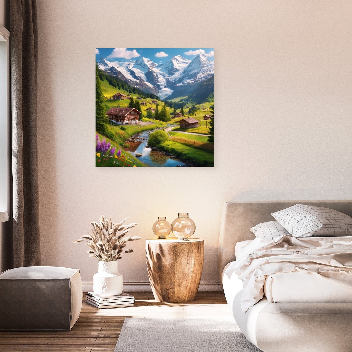Swiss Alps Charm Canvas