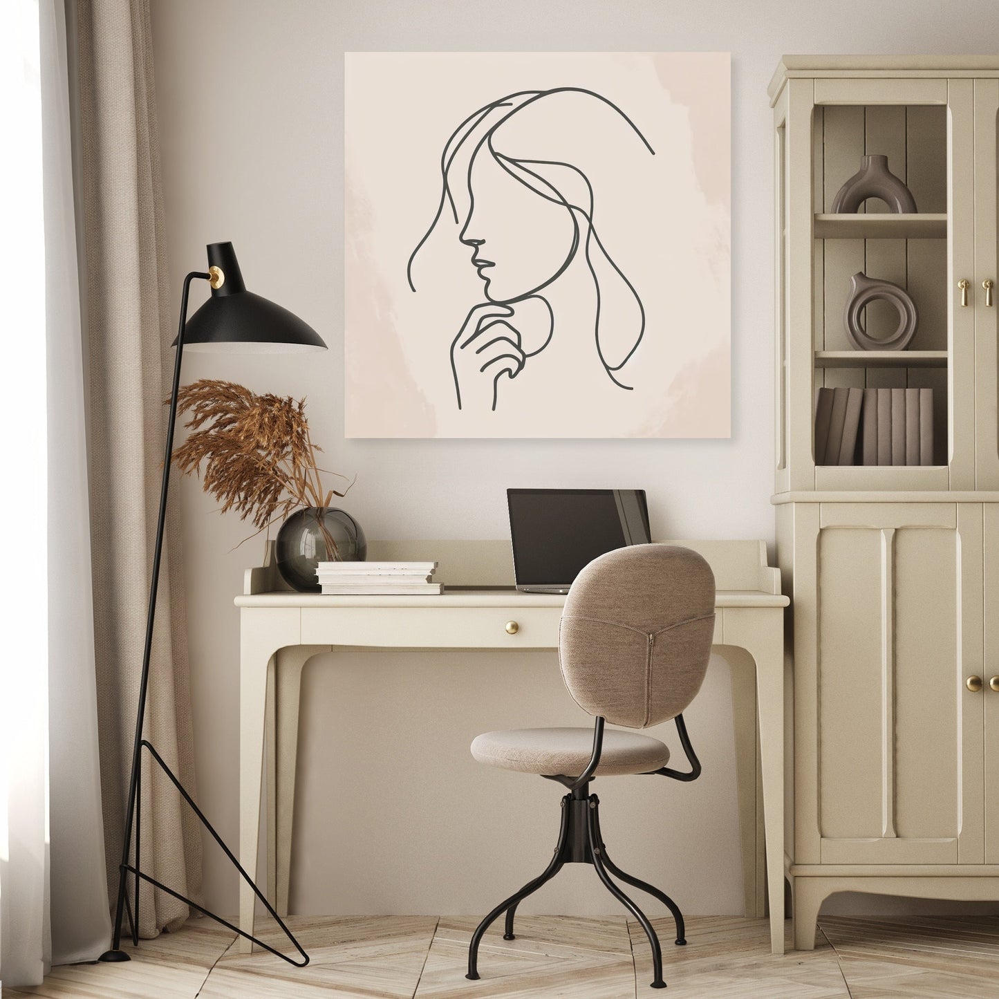 Thoughtful Contours Canvas
