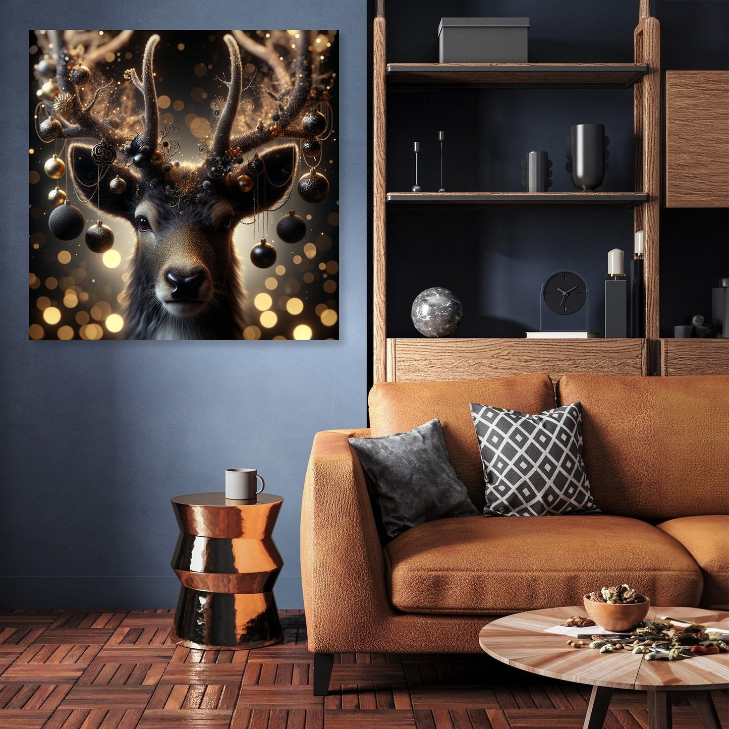 Enchanted Christmas Reindeer Canvas