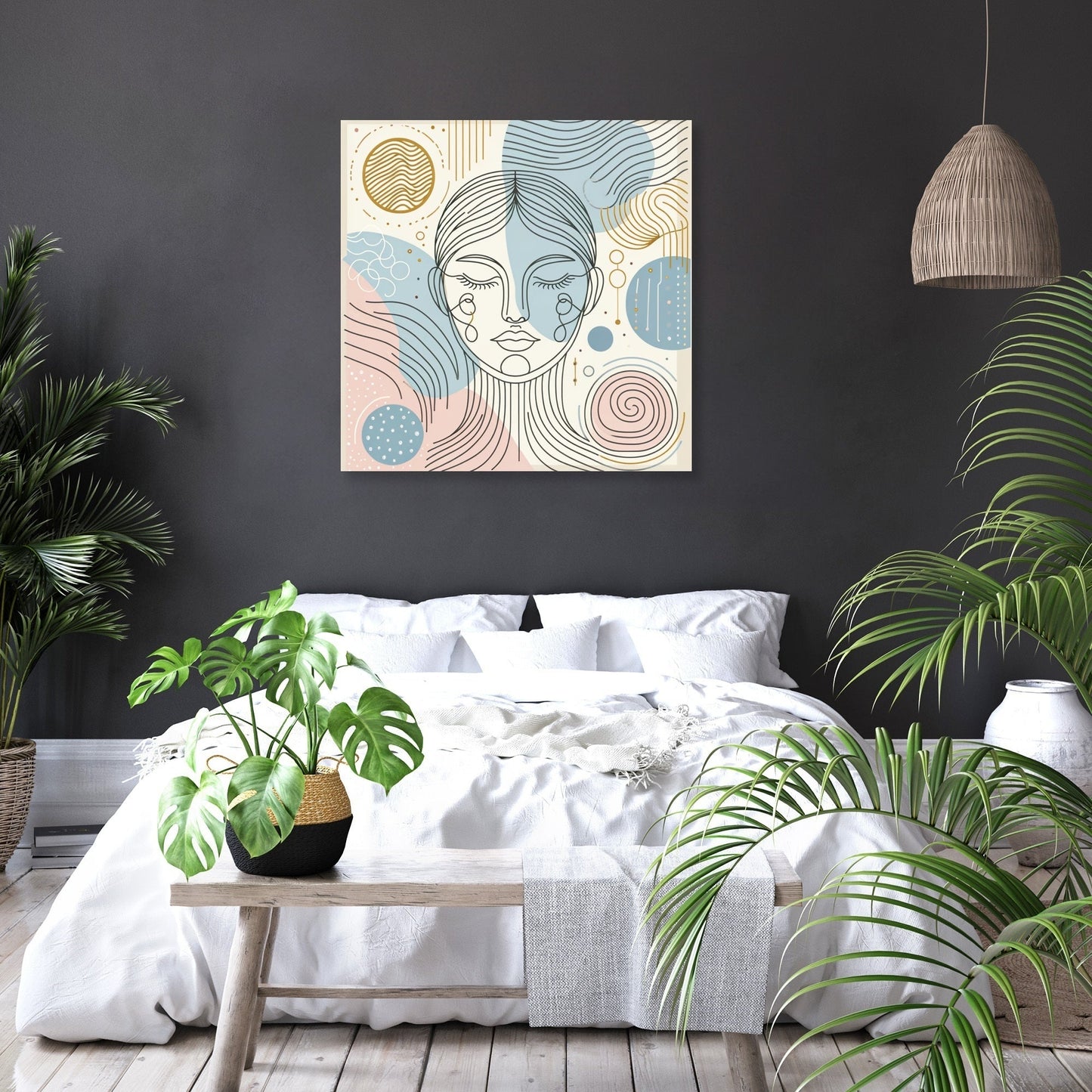 Introspective Harmony Canvas