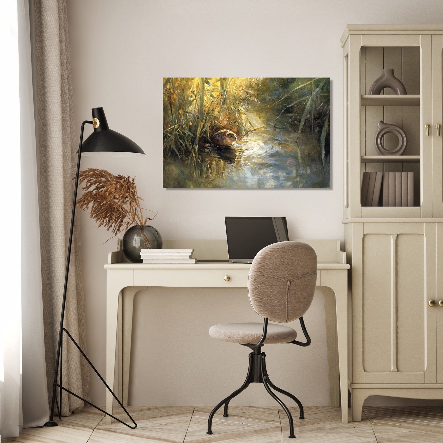 Water Vole Reverie Canvas