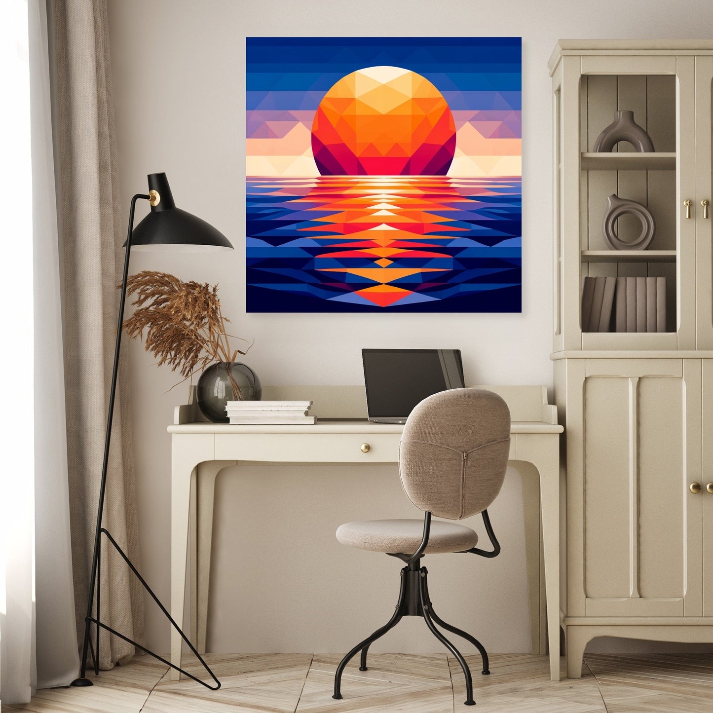 Sunset Symmetry Canvas