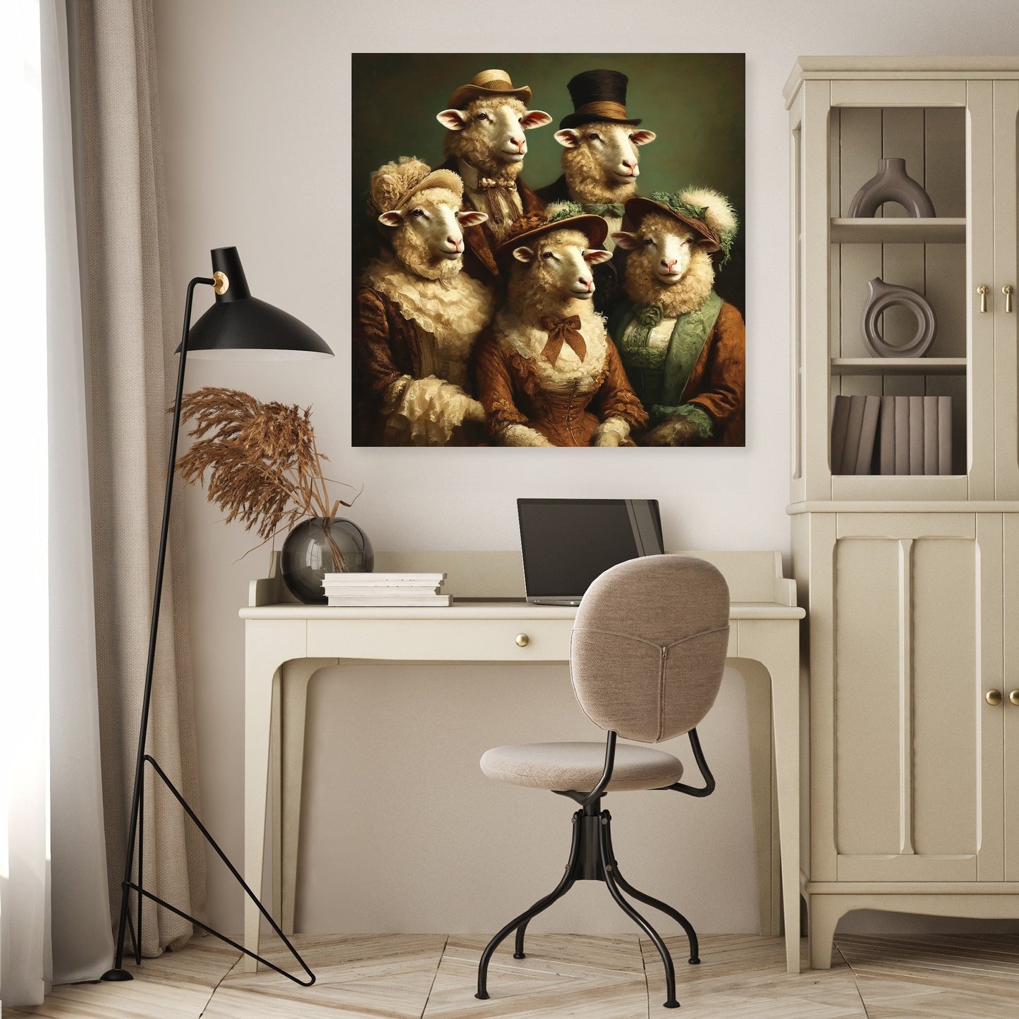 Aristocratic Flock Canvas