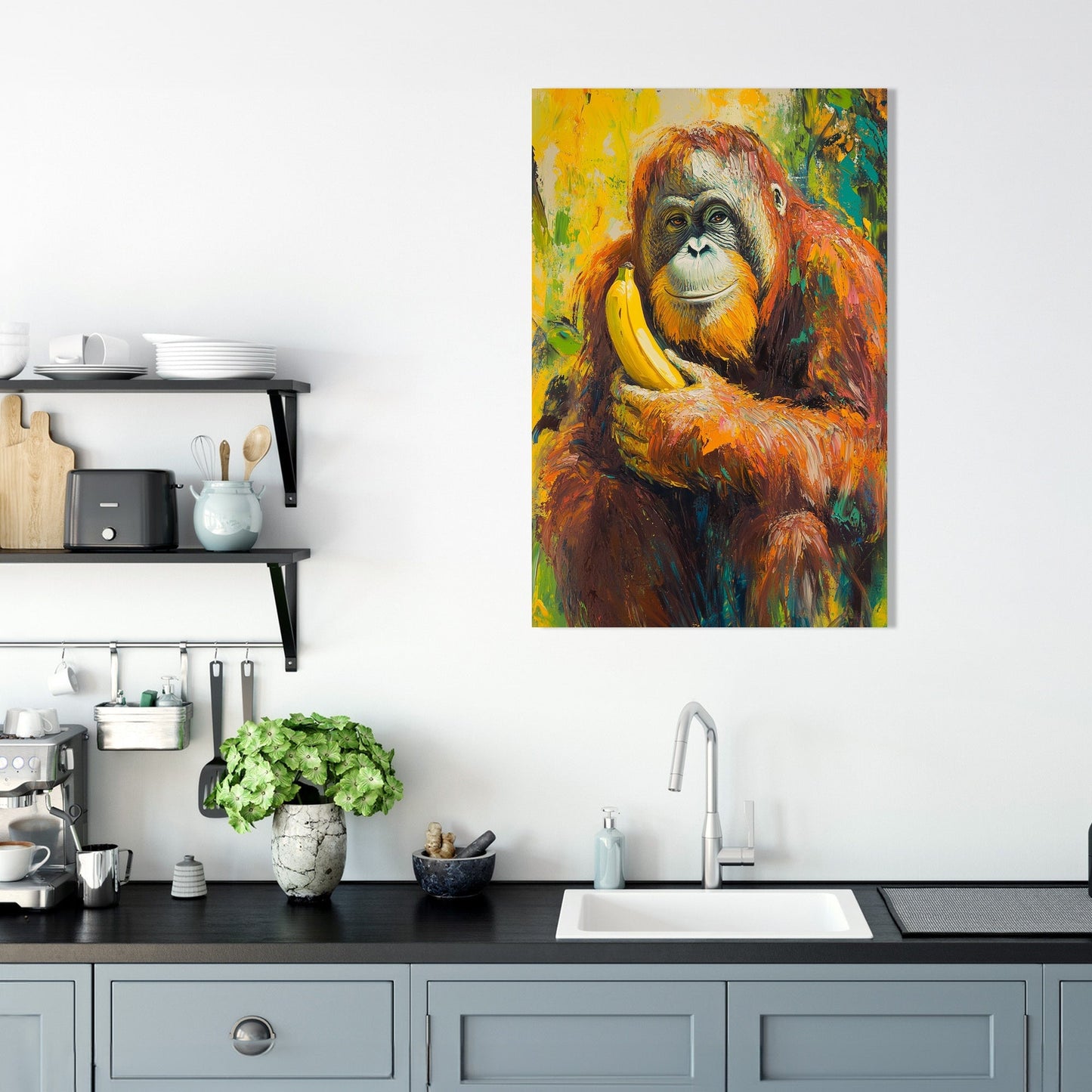 Orangutan's Feast Canvas