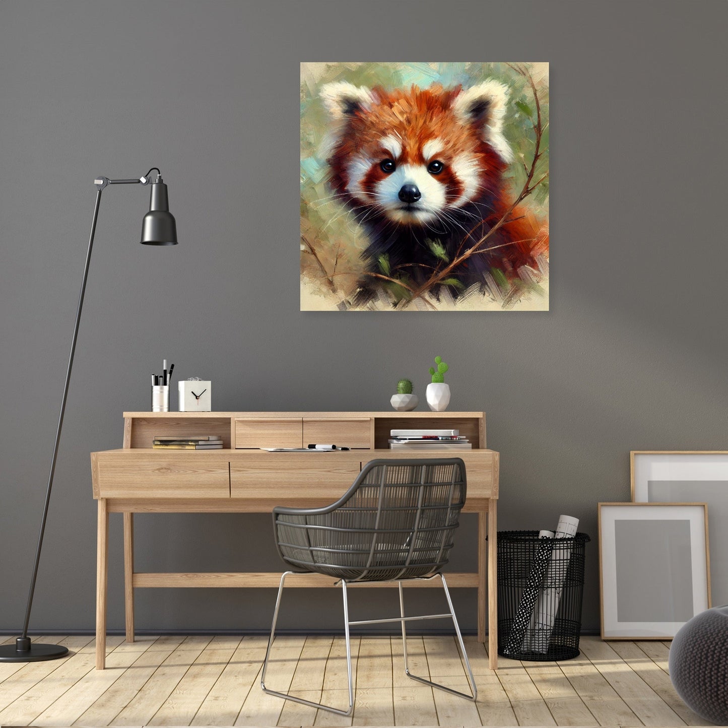 Impressionist Red Panda Canvas
