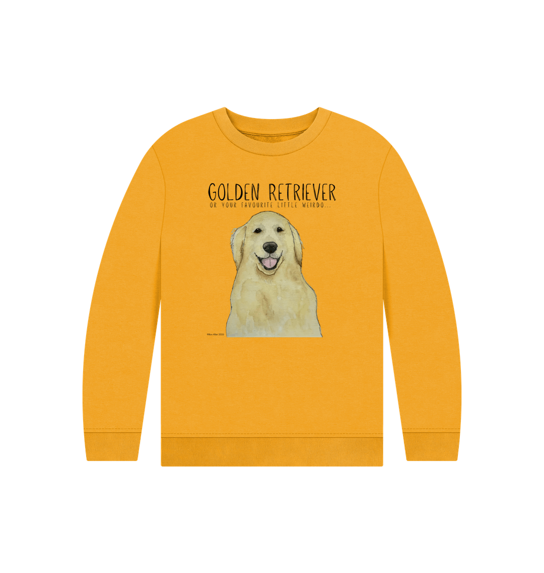Golden Retriever Kids' Sweatshirt: For Little Weirdos with Big Hearts