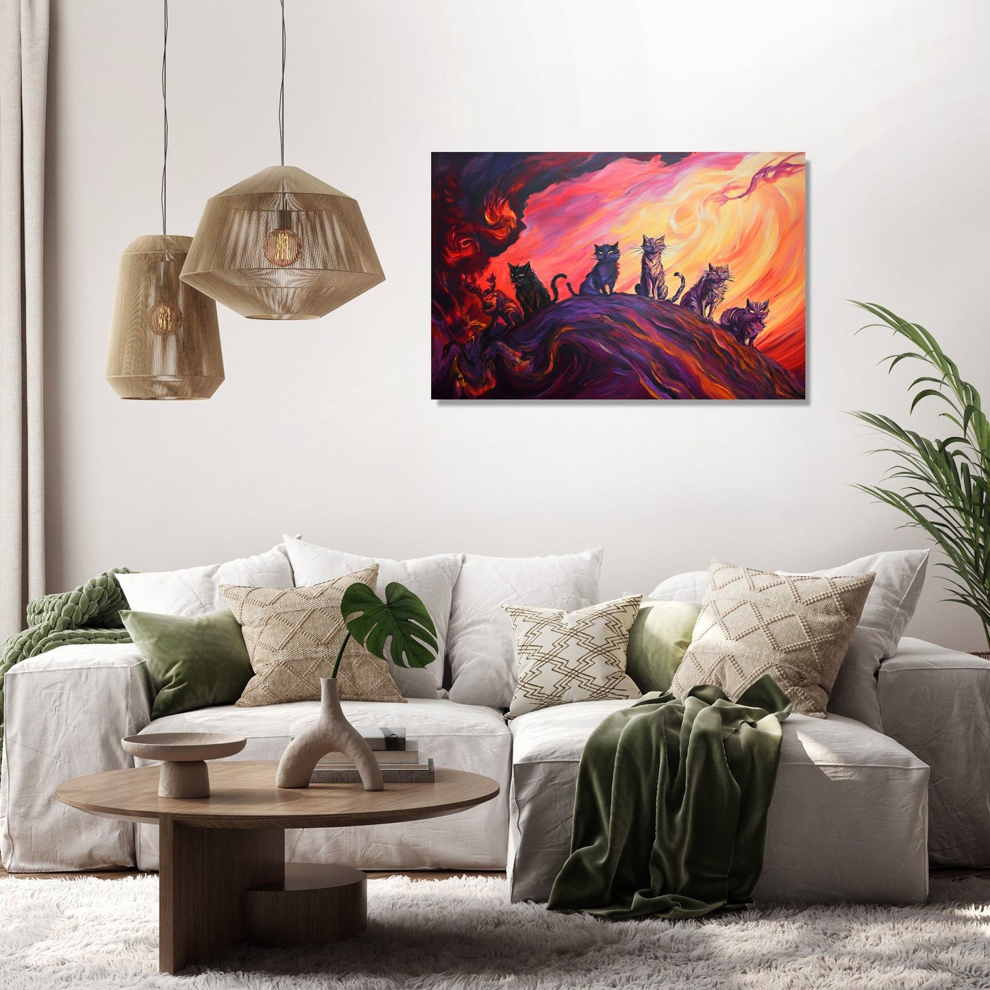 Cats in the Storm Canvas