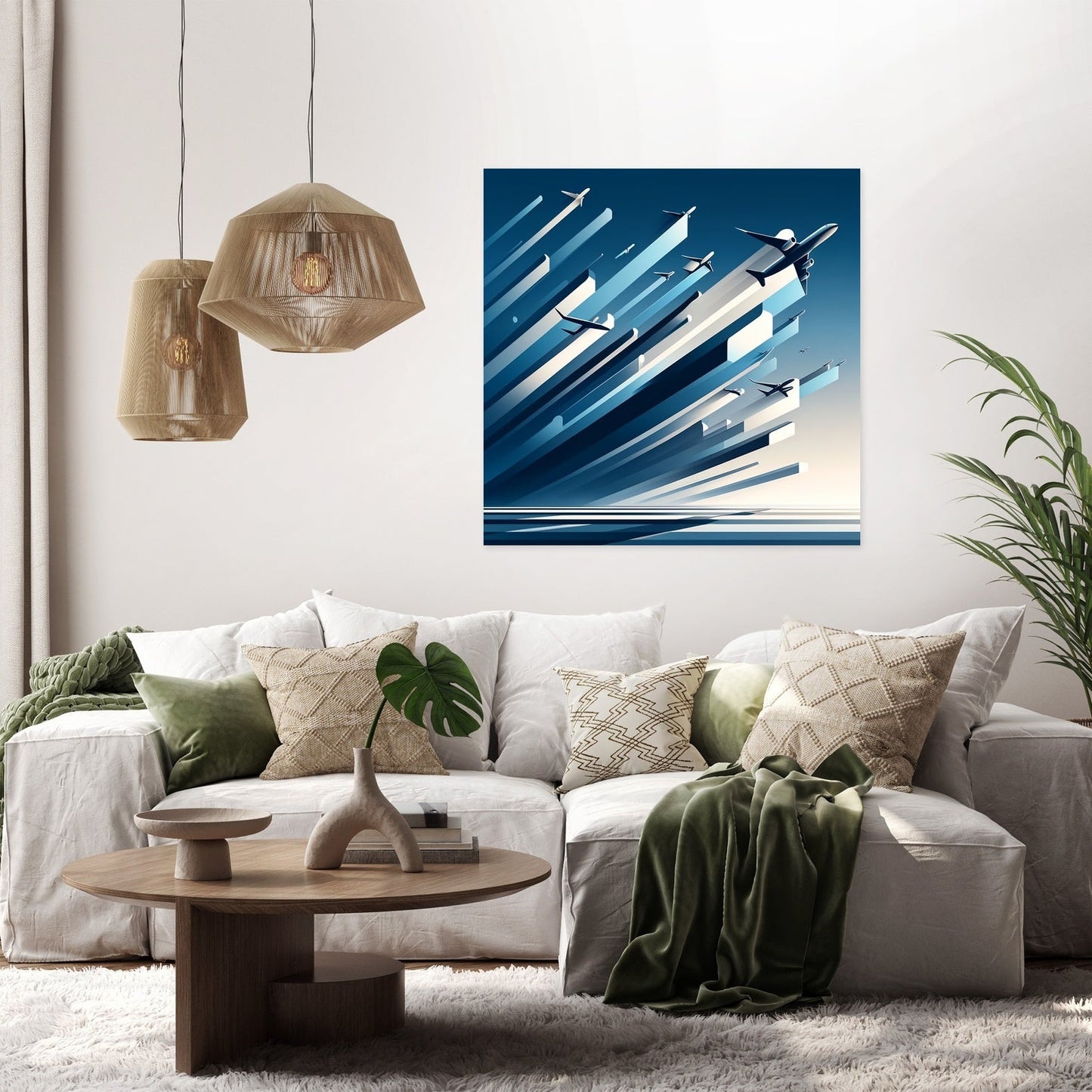Ascension in Blue Canvas