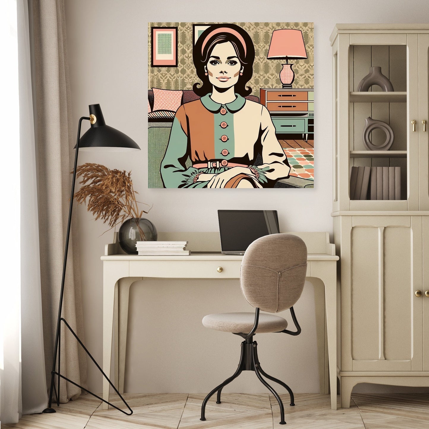 Retro Harmony Canvas