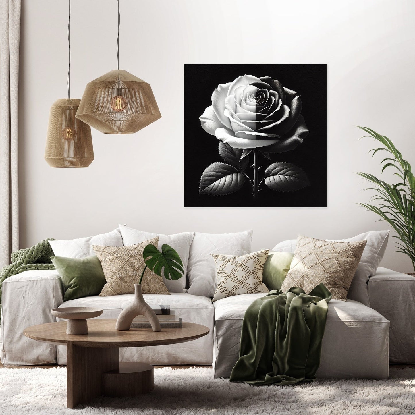 Duality Rose Canvas