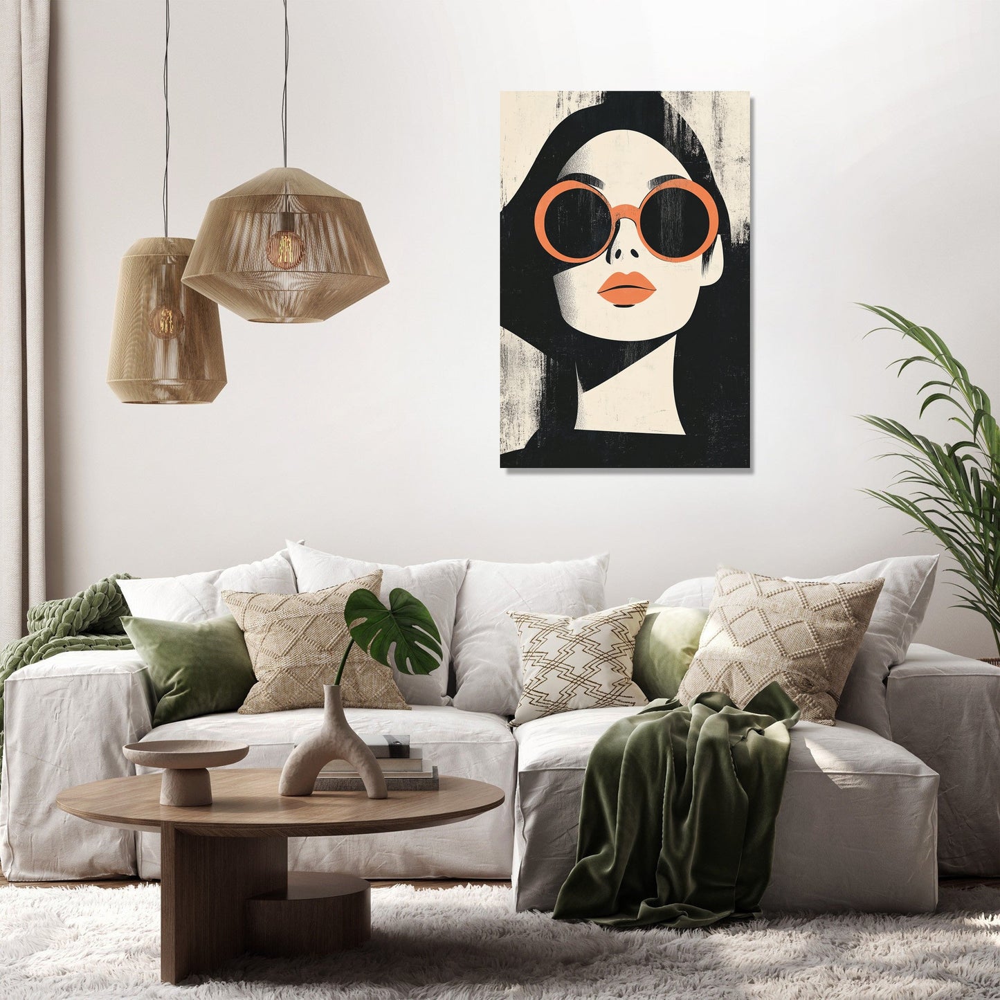 Reflective Gaze Canvas