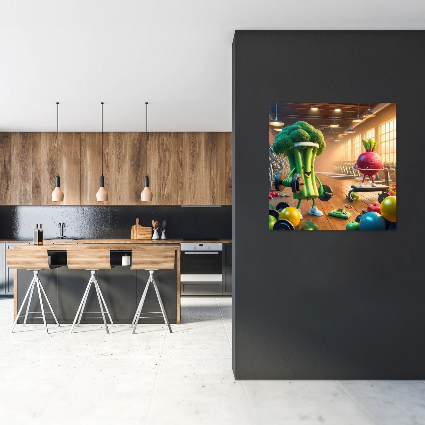 Broccoli's Gym Endeavor Canvas