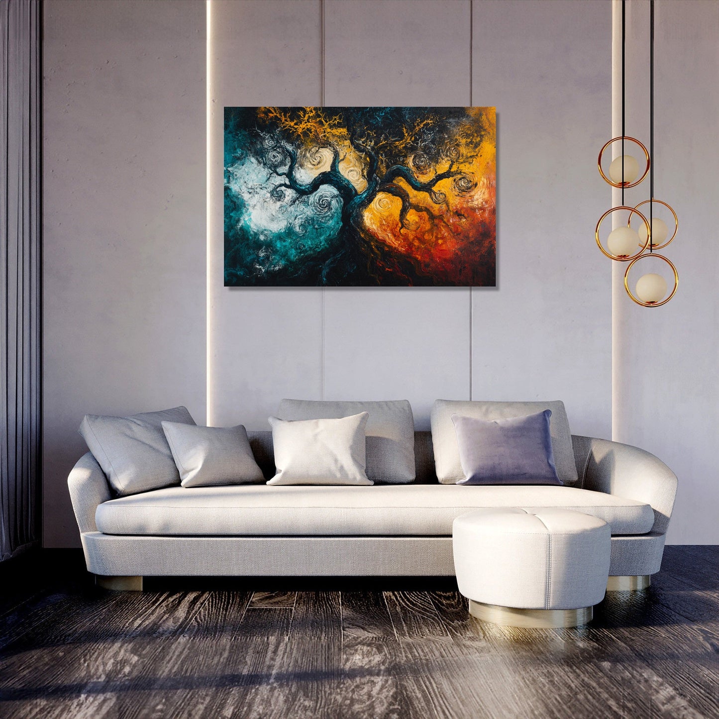 Entwined Tree Canvas