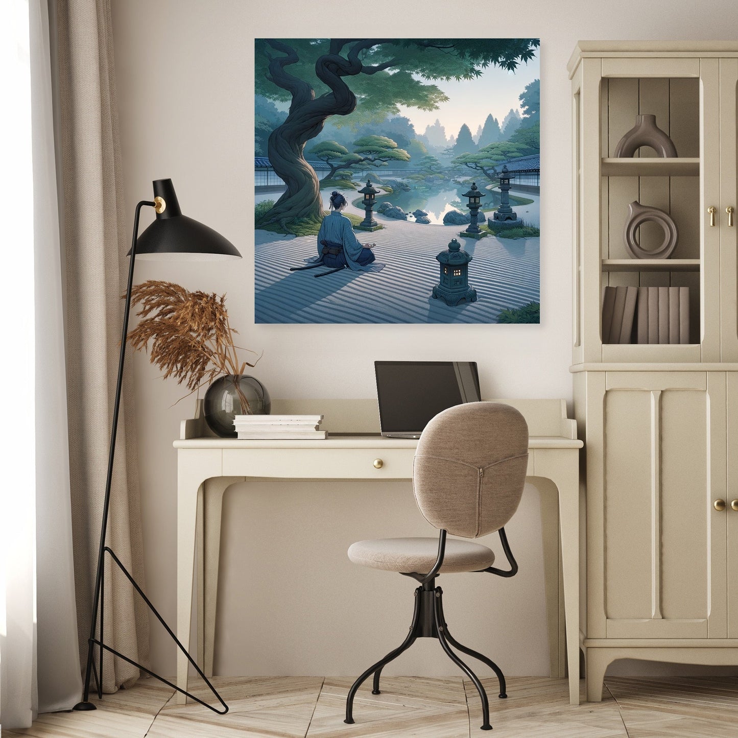 Samurai Serenity Canvas