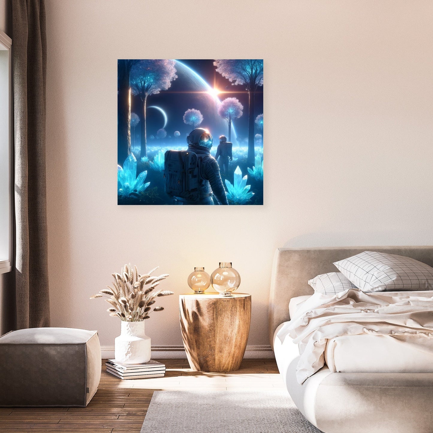 Crystal Forest Exploration Canvas