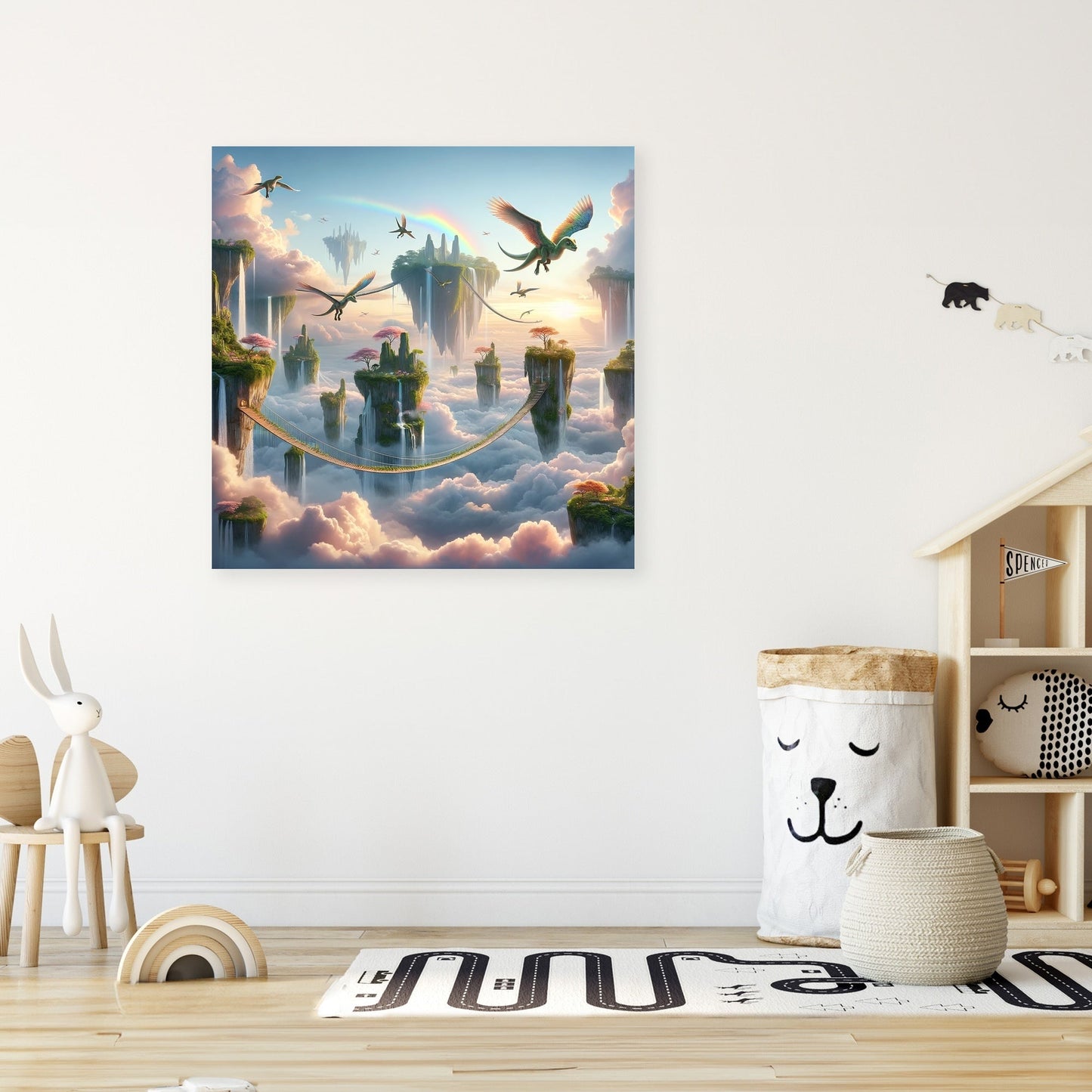 Dinosaur Sky Kingdom Canvas