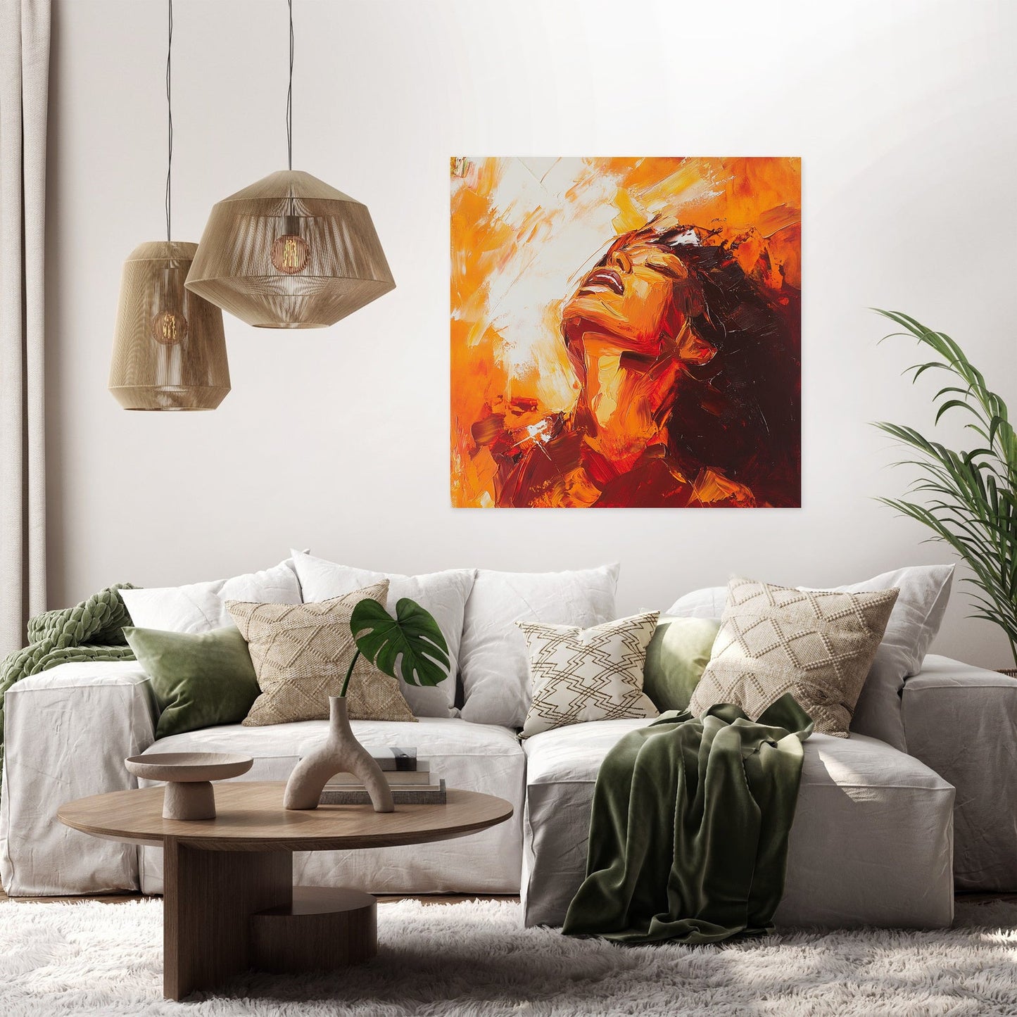 Radiant Maternal Embrace Canvas
