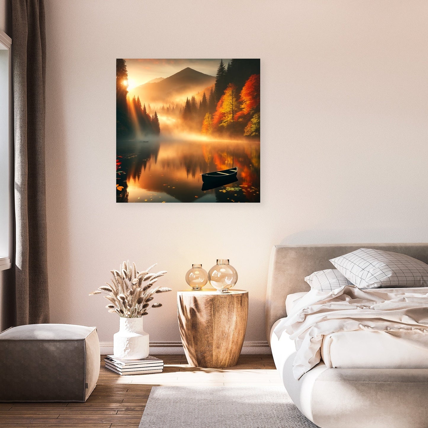 Autumn Dawn Mist Canvas