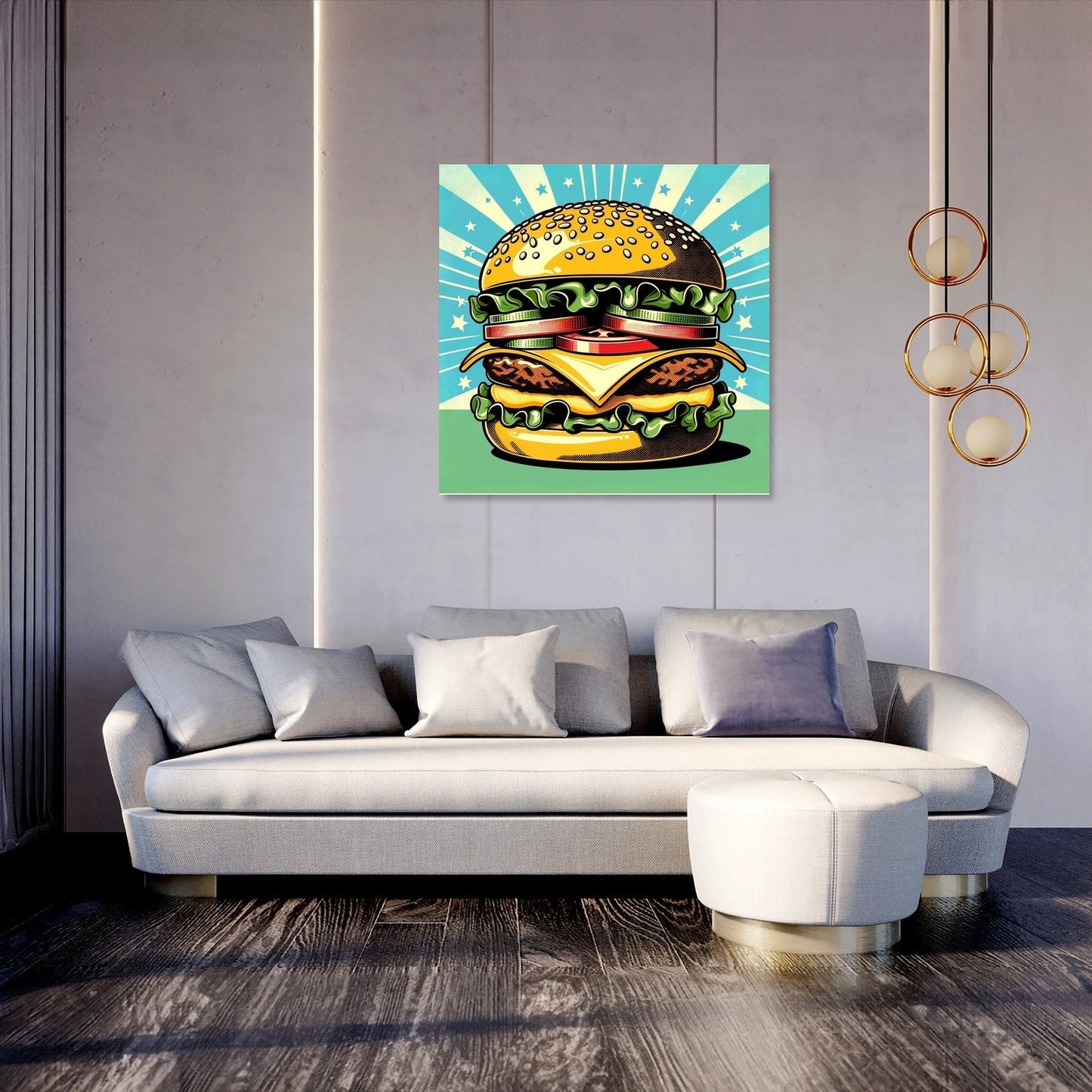 Pop Burger Canvas
