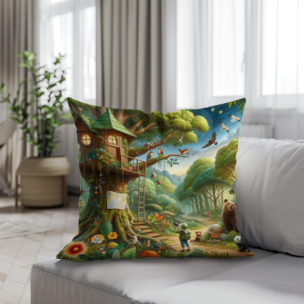 Jungle Adventure Cotton Cushion