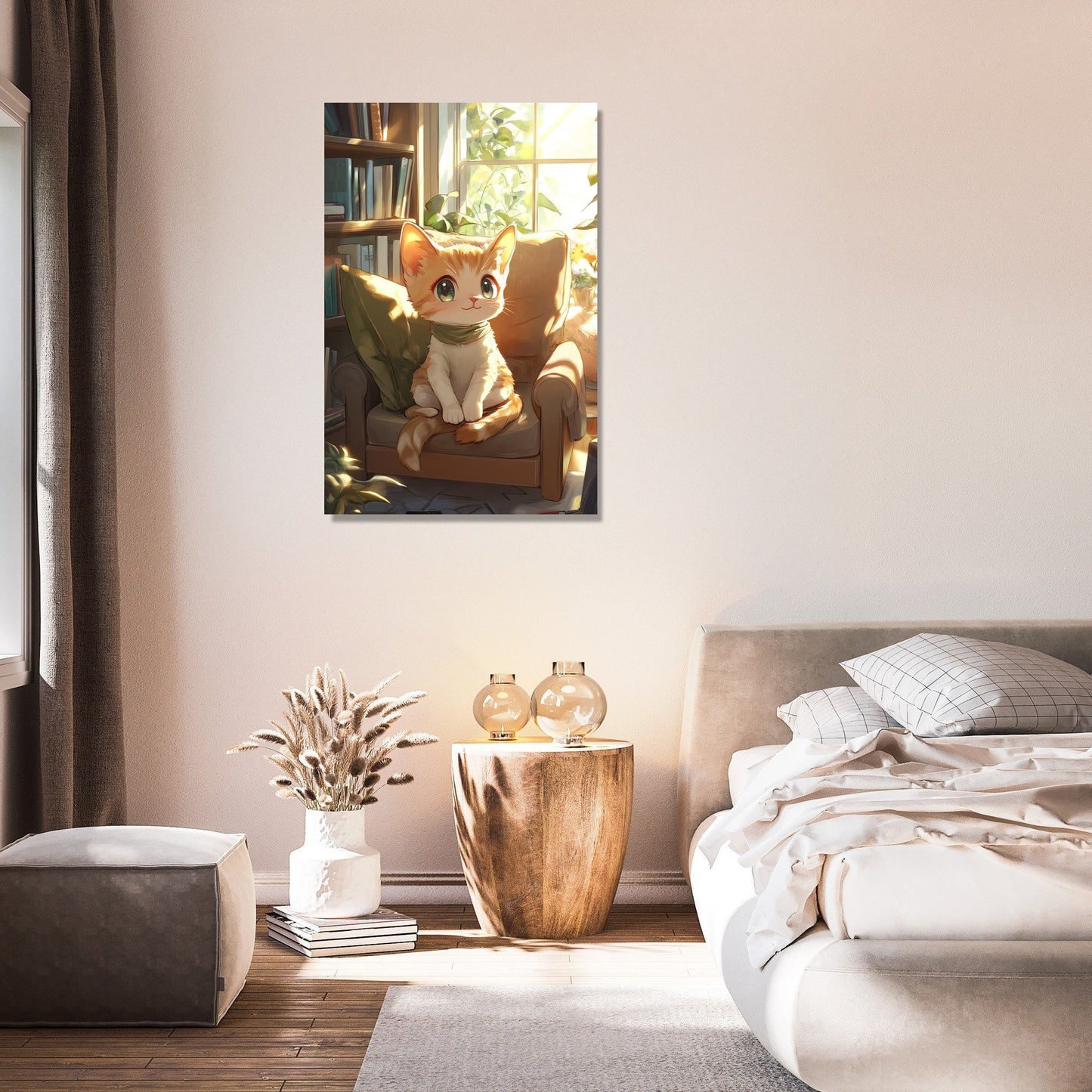 Whiskered Serenity Canvas