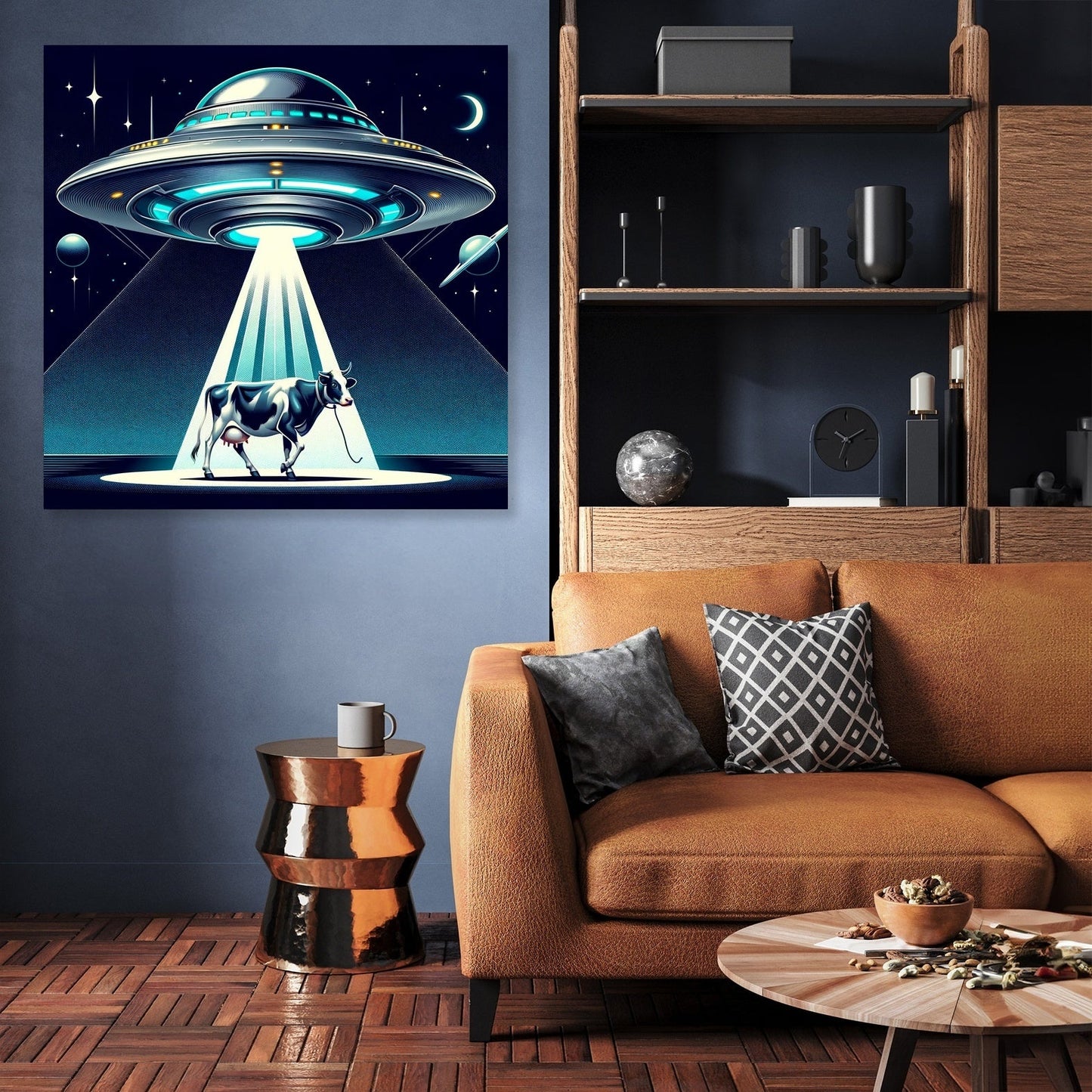 Futuristic Abduction Canvas