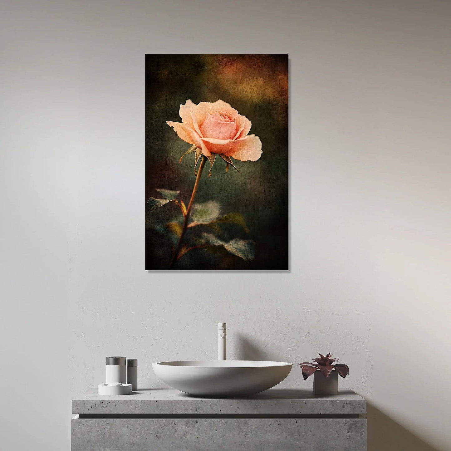 Nostalgic Rose Canvas