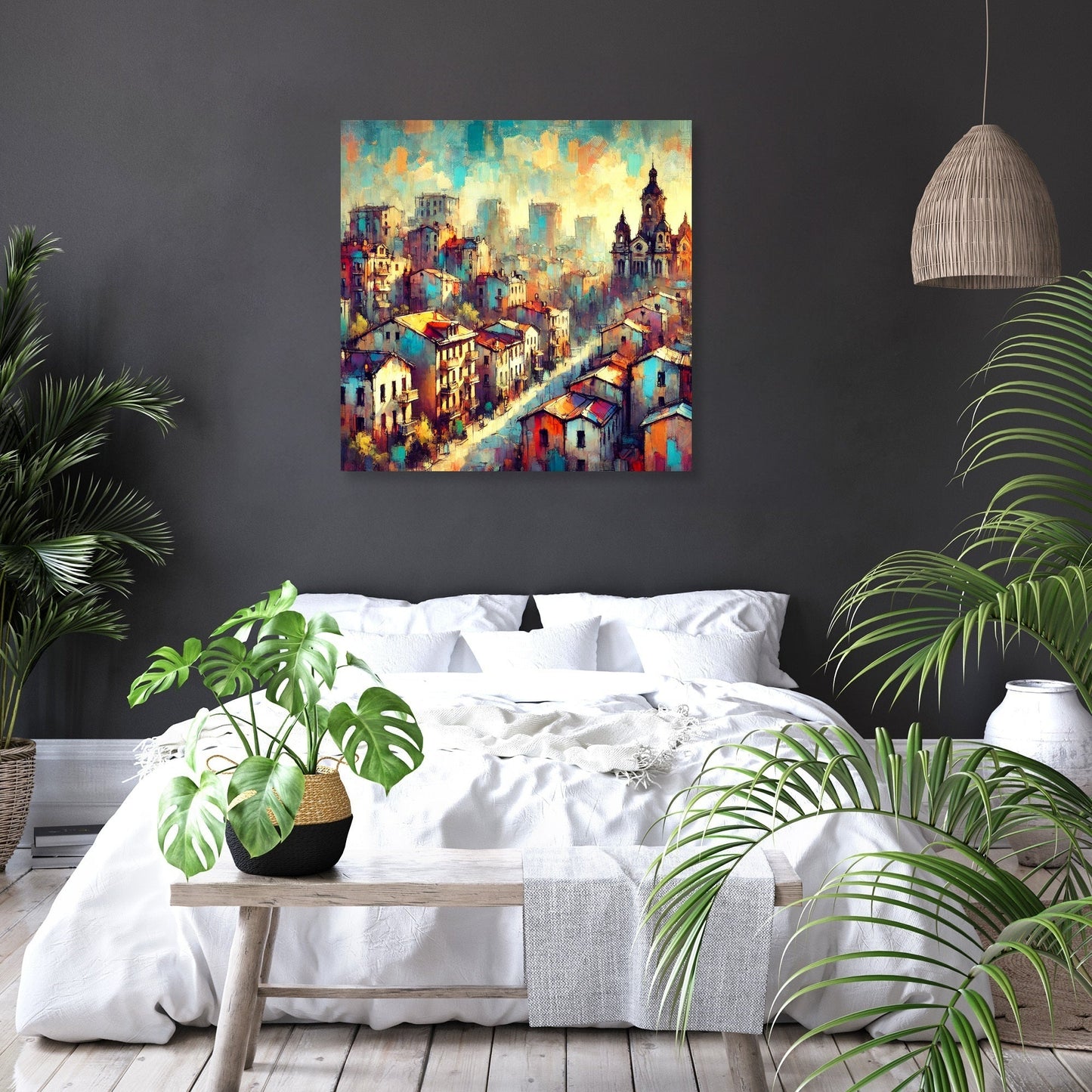 Sunrise Cityscape Canvas