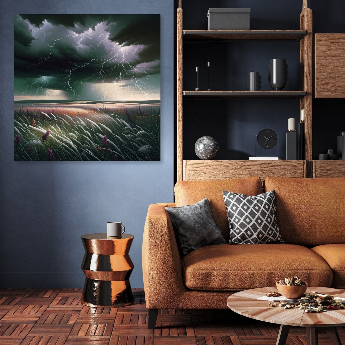 Stormy Prairie Power Canvas