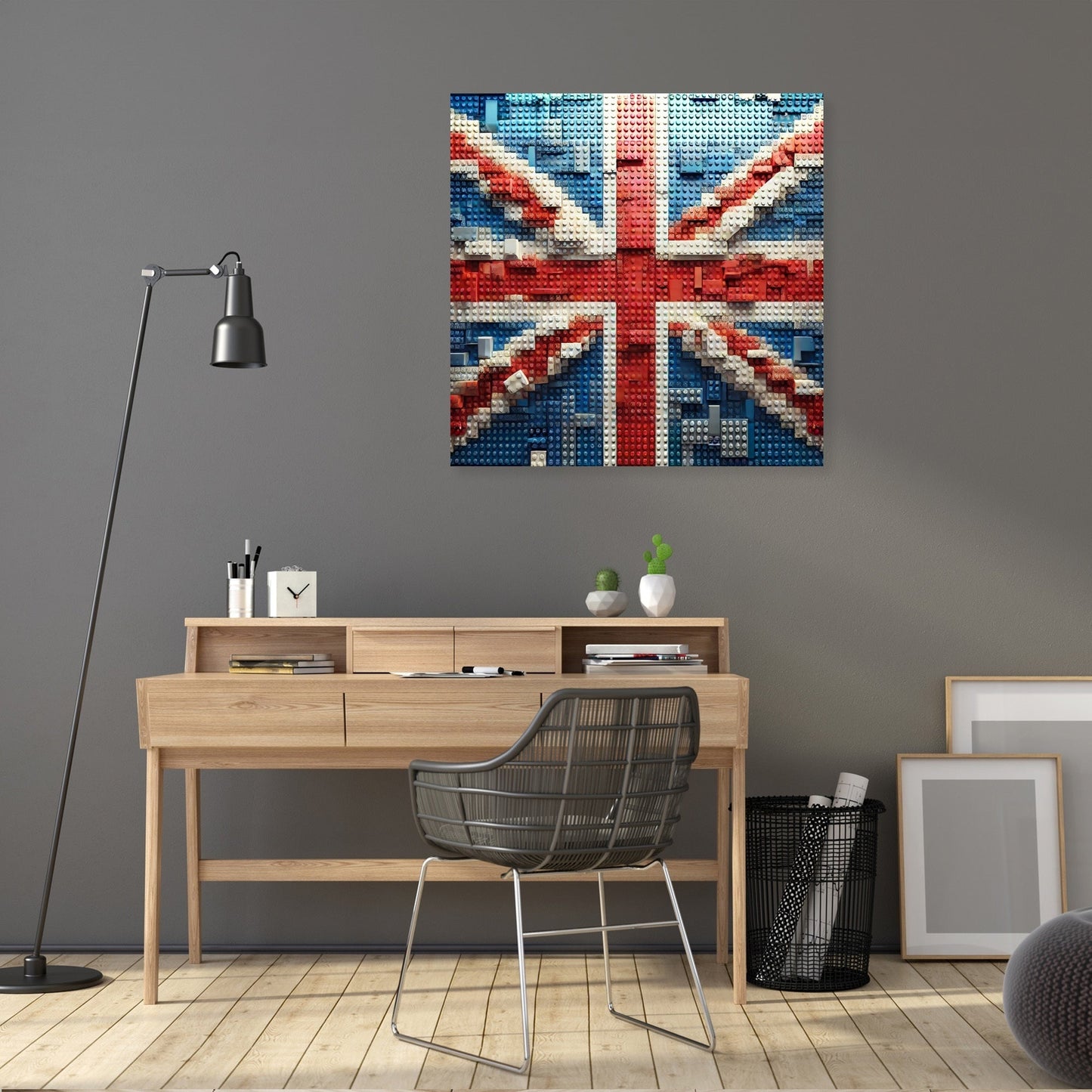 Brickwork Union Jack Canvas